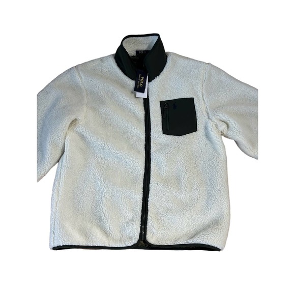 Ralph Lauren Other - POLO Ralph Lauren Men's Full-Zip PONY Sherpa Fleece Jacket in cream (LARGE)-NWT